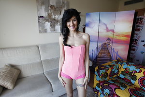 Blindfolded hot MILF India Summer force fed black cock in interracial bondage